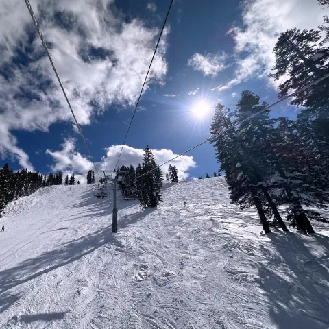 Comstock Express chairlift at Northstar California Resort